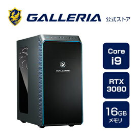 ゲーミングPC デスクトップPC 新品 パソコンGALLERIA ガレリア ZA9C-R38 Core i9-12900K RTX3080 16GBメモリ 1TB SSD Windows 11 Home 11340-4126
