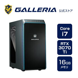 ゲーミングPC デスクトップPC 新品 パソコンGALLERIA ガレリア XA7C-R37T Core i7-12700 RTX3070Ti 16GBメモリ 1TB SSD Windows 11 Home 11047-4237