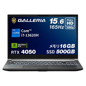 �K�����A �Q�[�~���O�m�[�gPC �m�[�g�p�\�R�� Core i7-13620H RTX 4050 ������ 16GB / SSD 500GB Windows 11 Home 15.6�C���` 165Hz GALLERIA RL7C-R45-5N 15813-3521