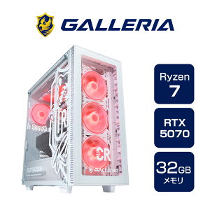 �K�����A �Q�[�~���OPC �f�X�N�g�b�v�p�\�R�� Ryzen 7 9800X3D RTX 5070 ������ 32GB / SSD 1TB Windows 11 Home GALLERIA CRA7R-R57 9800X3D���� Crazy Raccoon �R���{���f�� 17960-4382