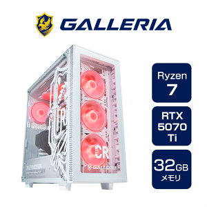 �K�����A �Q�[�~���OPC �f�X�N�g�b�v�p�\�R�� Ryzen 7 9800X3D RTX 5070 Ti ������ 32GB / SSD 1TB Windows 11 Home GALLERIA CRA7R-R57T 9800X3D���� Crazy Raccoon �R���{���f�� 18057-4383
