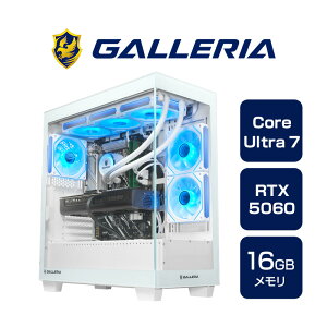 �K�����A �Q�[�~���OPC �f�X�N�g�b�v�p�\�R�� Core Ultra 7 265F RTX 5060 ������ 16GB / SSD 1TB Windows 11 Home GALLERIA FPC7A-R56-W 19742-4966
