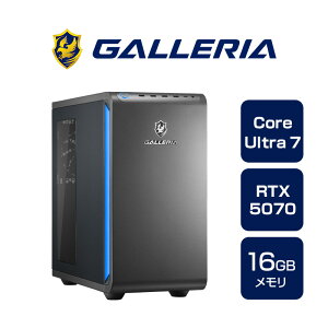 �K�����A �Q�[�~���OPC �f�X�N�g�b�v�p�\�R�� Core Ultra 7 265F RTX 5070 ������ 16GB / SSD 500GB Windows 11 Home GALLERIA XPC7M-R57-GD 19974-5082