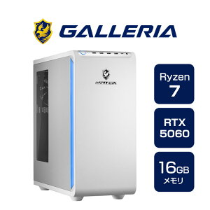 �K�����A �Q�[�~���OPC �f�X�N�g�b�v�p�\�R�� Ryzen 7 7700 RTX 5060 ������ 16GB / SSD 1TB Windows 11 Home GALLERIA XPR7A-R56-WL Ryzen 7 7700���� 20010-4837