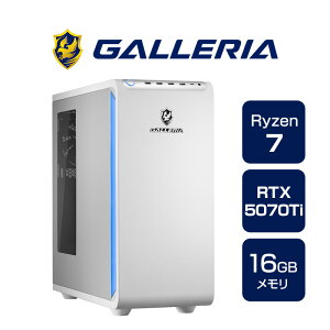�K�����A �Q�[�~���OPC �f�X�N�g�b�v�p�\�R�� Ryzen 7 9700X RTX 5070 Ti ������ 16GB / SSD 1TB Windows 11 Home GALLERIA XPR7A-R57T-WL Ryzen 7 9700X���� 20019-4819