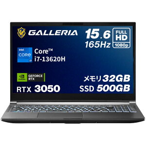 �K�����A �Q�[�~���O�m�[�gPC �m�[�g�p�\�R�� Core i7-13620H RTX 3050 ������ 32GB / SSD 500GB Windows 11 Home 15.6�C���` 165Hz GALLERIA RL7C-R35-5N 20302-3422