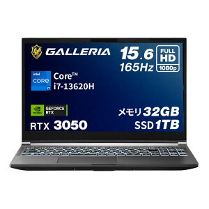 �K�����A �Q�[�~���O�m�[�gPC �m�[�g�p�\�R�� Core i7-13620H RTX 3050 ������ 32GB / SSD 1TB Windows 11 Home 15.6�C���` 165Hz GALLERIA RL7C-R35-5N 20303-3422