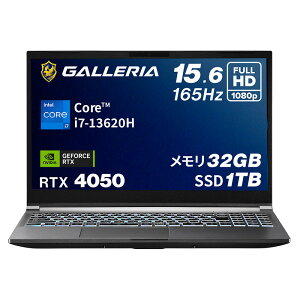�K�����A �Q�[�~���O�m�[�gPC �m�[�g�p�\�R�� Core i7-13620H RTX 4050 ������ 32GB / SSD 1TB Windows 11 Home 15.6�C���` 165Hz GALLERIA RL7C-R45-5N 20320-3409