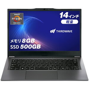 �T�[�h�E�F�[�u �m�[�g�p�\�R�� Ryzen 5 7430U ������ 8GB / SSD 500GB Windows 11 Home 14�C���` 60Hz THIRDWAVE F-14BR5A ������8GB���� 21815-4173