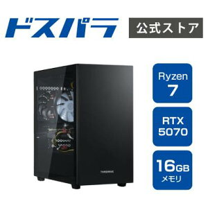 �T�[�h�E�F�[�u �f�X�N�g�b�v�p�\�R�� Ryzen 7 5700X RTX 5070 ������ 16GB / SSD 500GB Windows 11 Home THIRDWAVE AD-R7X57A-01B Ryzen7 5700X���� 22412-4070