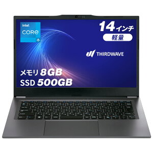 �T�[�h�E�F�[�u �m�[�g�p�\�R�� Core i5-1334U ������ 8GB / SSD 500GB Windows 11 Home 14.0�C���` 60Hz THIRDWAVE F-14RP5V ������8GB���� 23406-4108