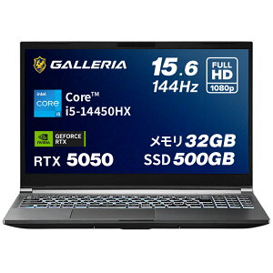 �K�����A �Q�[�~���O�m�[�gPC �m�[�g�p�\�R�� Core i5-14450HX RTX 5050 ������ 32GB / SSD 500GB Windows 11 Home 15.6�C���` 144Hz GALLERIA NPC5L-R55-G5 25370-3553