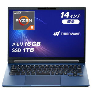 �T�[�h�E�F�[�u �m�[�g�p�\�R�� Ryzen 5 7535HS ������ 16GB / SSD 1TB Windows 11 Home 14�C���` 60Hz THIRDWAVE MA4-R5SIGA-08C ���s�X�u���[ 25864-4147