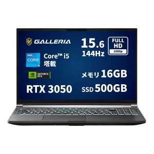 �K�����A �Q�[�~���O�m�[�gPC �m�[�g�p�\�R�� Core i5-13420H RTX 3050 ������ 16GB / SSD 500GB Windows 11 Home 15.6�C���` 144Hz GALLERIA RL5C-R35-5N 25919-3570