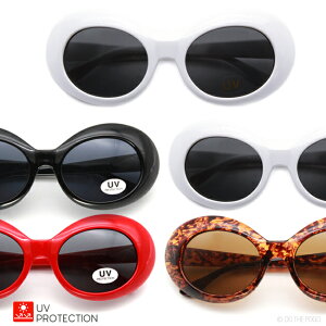 グランジオーバルサングラス UVカット Kurt Cobain NIRVANA アメカジ ロック グランジ オルタナ ROCK