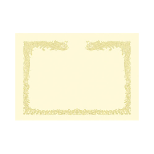ササガワ　ＯＡ対応賞状用紙　縦書用　雲ナシ　１００枚パック　タカ印　Ａ４判（クリーム）