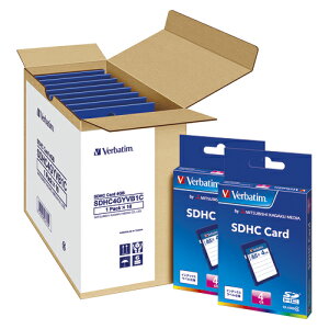 三菱ケミカルメディア Verbatim SDHCメモリーカード 10枚入 容量:4GB