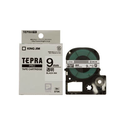 楽天市場】テプラ テープ 透明 金文字 9mmの通販