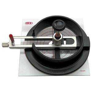 NT サークルカッター エコタイプ 直径1.8?17cm 替刃45度 6枚付、センターゲージ付(ブラック)