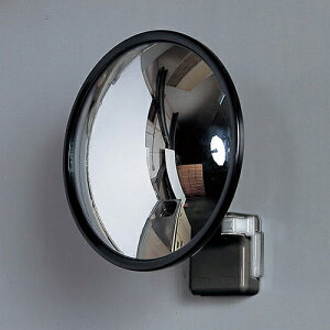 共栄プラスチック セーフティ防犯ミラー マグネットタイプ(ブラック)