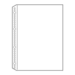 プラス ポケットリフィール 1ポケット 厚口(100枚入)(クリアー)