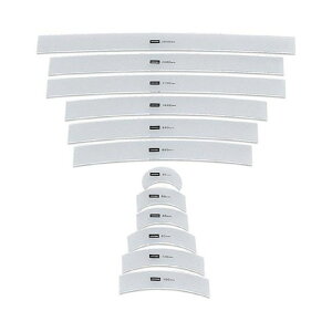 ウチダ アール定規 100枚組 最大長さ 400mm、アクリル製