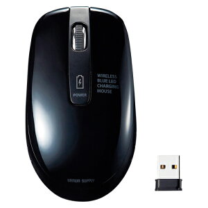 �T�����T�v���C �[�d�����C�����X�u���[LED�}�E�X MA-WBL118BK�i�u���b�N�j