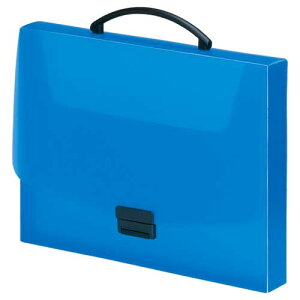 リヒトラブ AQUA DROPs バッグ A4判(収納幅37mm)(青)