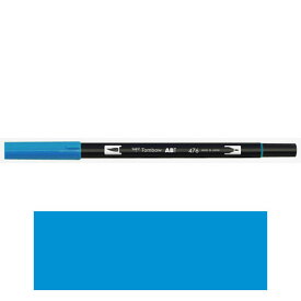 トンボ鉛筆　ABT　デュアルブラッシュペン　水彩　マーカー　カラーペン　ツインタイプ　DUALBRUSH　単色（シアン）