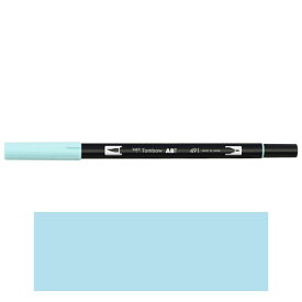 トンボ鉛筆　ABT　デュアルブラッシュペン　水彩　マーカー　カラーペン　ツインタイプ　DUALBRUSH　単色（グレイシャーブルー）