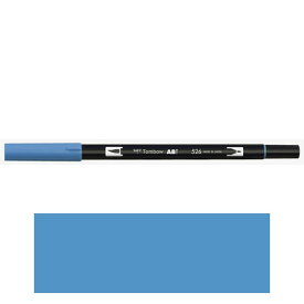 トンボ鉛筆　ABT　デュアルブラッシュペン　水彩　マーカー　カラーペン　ツインタイプ　DUALBRUSH　単色（トゥルーブルー）