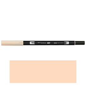 トンボ鉛筆　ABT　デュアルブラッシュペン　水彩　マーカー　カラーペン　ツインタイプ　DUALBRUSH　単色（フレッシュ）