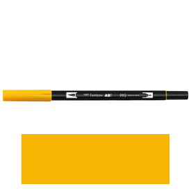 トンボ鉛筆　ABT　デュアルブラッシュペン　水彩　マーカー　カラーペン　ツインタイプ　DUALBRUSH　単色（クロムオレンジ）