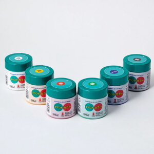 ターナー イベントカラー 170ml ポリ容器入りセット 6色Aセット(白、黄、コバルト、赤、緑、黒)