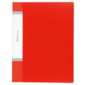 アーテック クリアブックA4 横入れ 32ポケット レッド