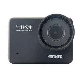 青木製作所　AMEX　アクションカメラ　4K　防振　手ブレ補正対応　防水　防塵　Wi－Fi対応
