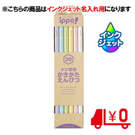 トンボ鉛筆　名入れ鉛筆　名入れ料込　かきかたえんぴつ　パステルカラー　2B　6角軸　［No15］