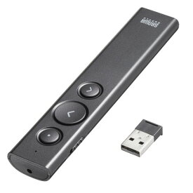 サンワサプライ 直送 USB充電式 パワーポインター