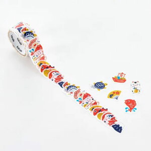 bande 1枚ずつめくれるマスキングテープ めでたい柄