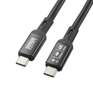 サンワサプライ 直送 USB5Gbps Type-Cケーブル(PD75W・DP Altモード対応・5m)