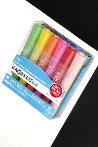 寺西化学 マジック アクアテック 12色セット 水性 2.5mm ・ 1.0〜2.0mm(ツイン)