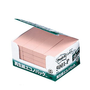スリーエム ポスト・イット(R) 製品 エコノパック(TM) 製品シリーズ 3M エコノパック 横25×縦75mm(ピンク)