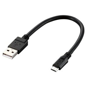 �G���R���@microUSB�P�[�u�� 2A�o�� �X�^���_�[�h �[�d��p 0.2m�i�u���b�N�j