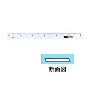 ウチダ 直線定規 30cm型 3mm厚 目盛:30cm