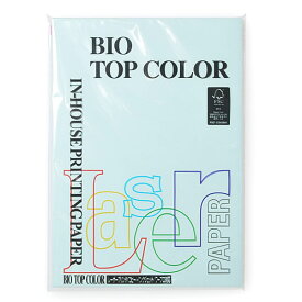 伊東屋　バイオトップカラー　カラーコピー用紙　両面印刷対応　カラーペーパー　高品質　中性紙　A4判　100枚入　80g／m2（ブルー）