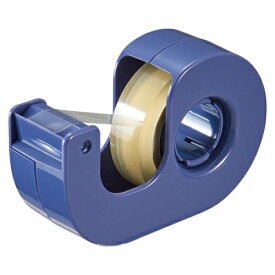 ニチバン　セロテープ［R］　小巻カッターつき　まっすぐ切れるタイプ　巻芯径25mm（ブルー）