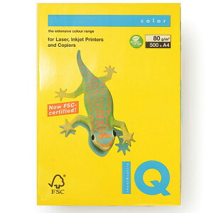 伊東屋 バイオトップカラー A4判 500枚入 80g/m2(マスタード)