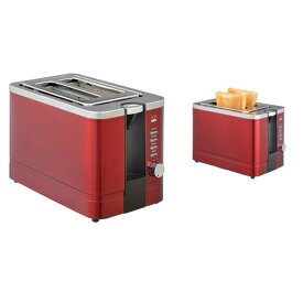 DBK　ポップアップトースター　食パン2枚　解凍機能　パン焼き器　トースター　キッチン家電　DKT081WRA（ワインレッド）