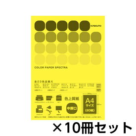 キョクトウ・アソシエイツ　カラーペーパー　スペクトラ　20枚　1セット（10冊入） （きいろ）
