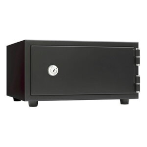 日本アイ・エス・ケイ メーカー直送品 おしゃれ金庫 鍵式(マットブラック)